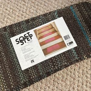 New Vintage Soft Step Stair Treads Pack of 10 8x18 Built in Cushion Stain Resist